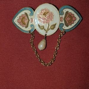 Vintage Rose Brooch